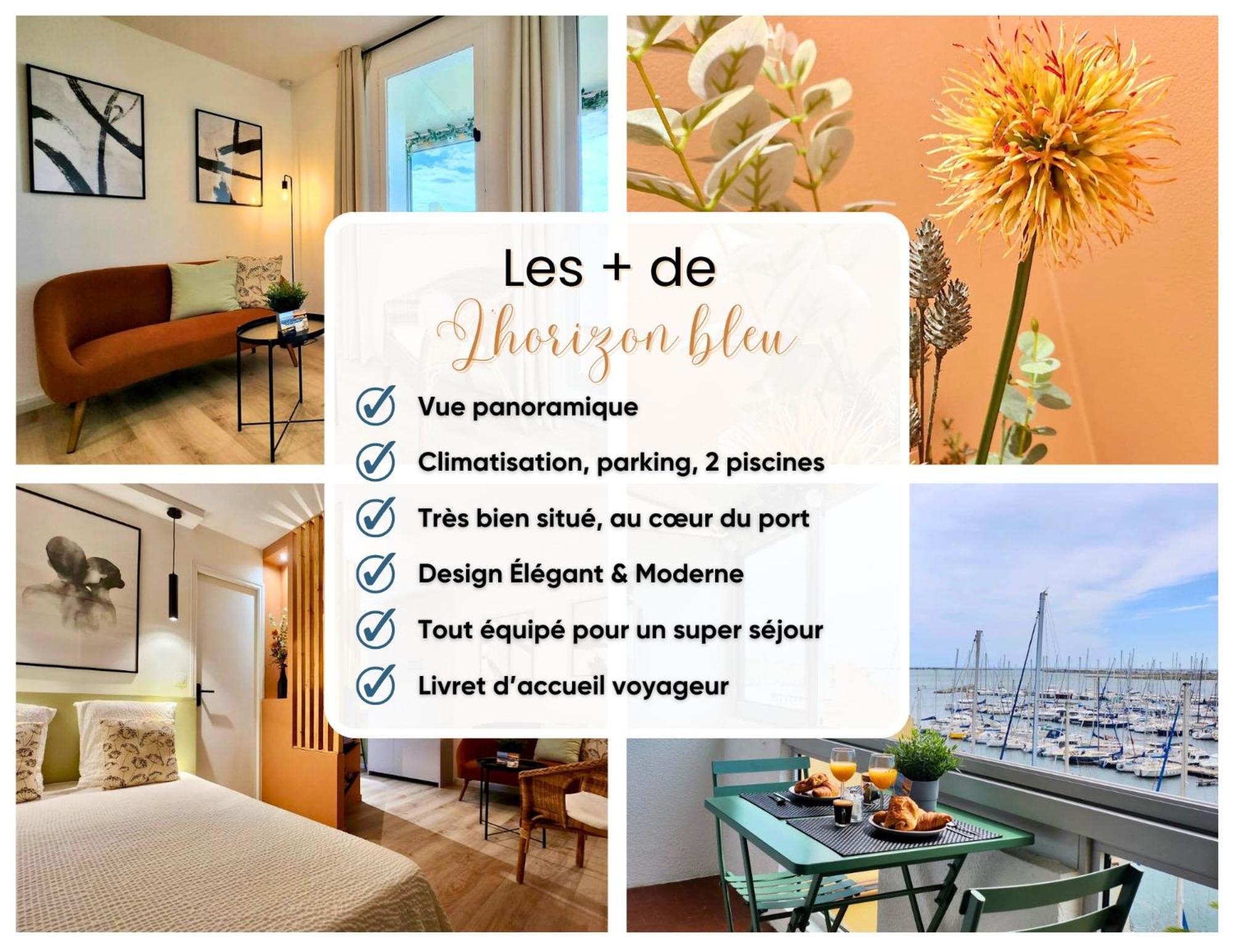 - L'Horizon Bleu - Cocon Romantique Avec Vue Mer Panoramique Gruissan Εξωτερικό φωτογραφία